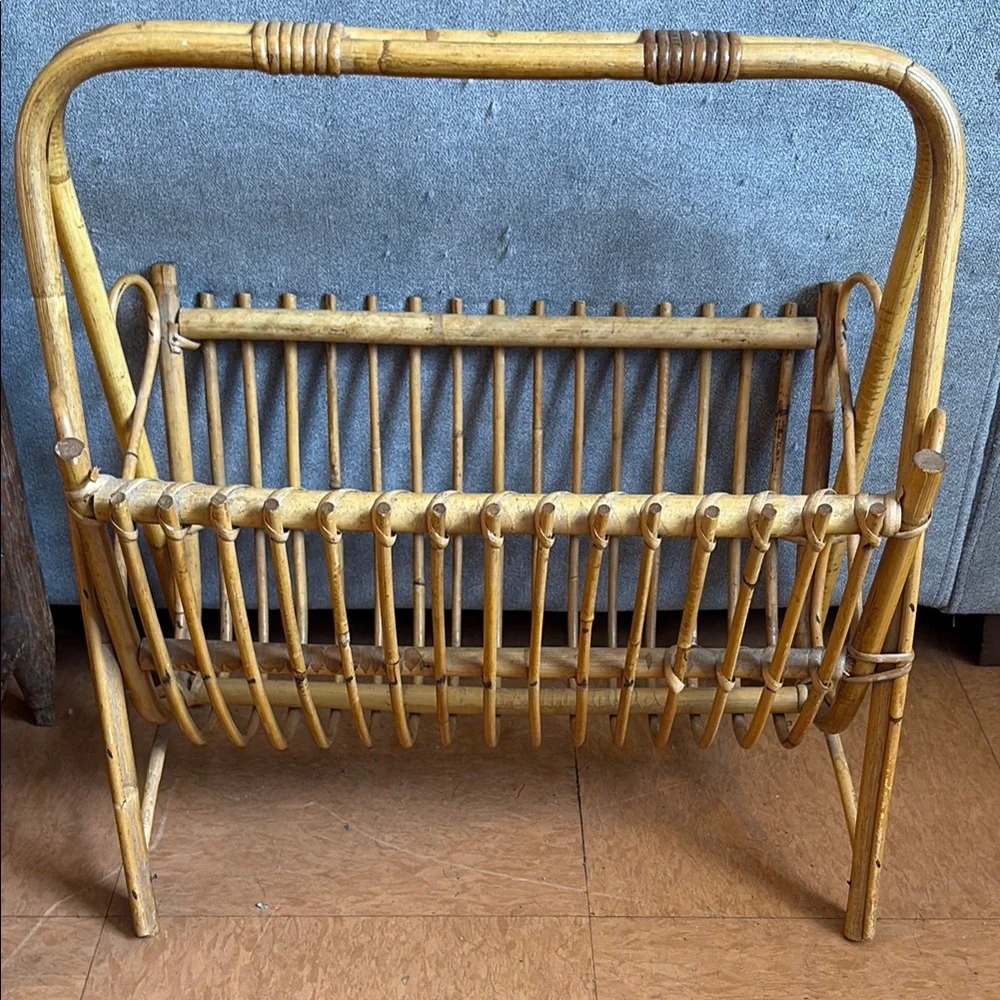 Natural Bamboo Magazine Rack - Picture 1 of 3